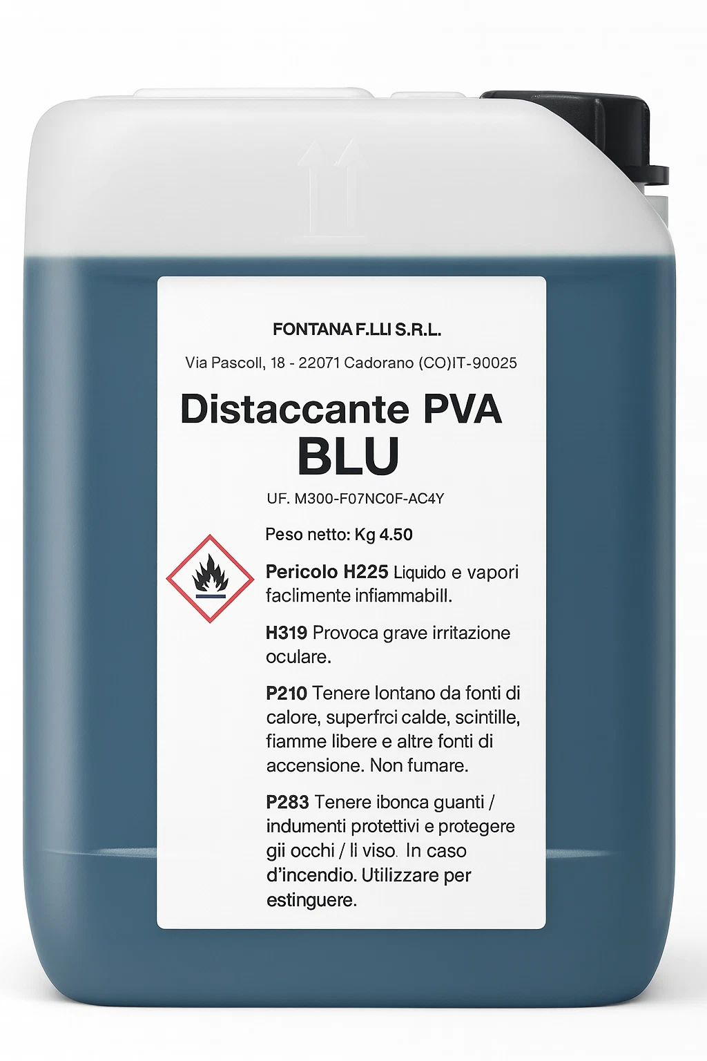 “Distaccante per stampi alcool polivinilico blu 4,5kg resina vetroresina