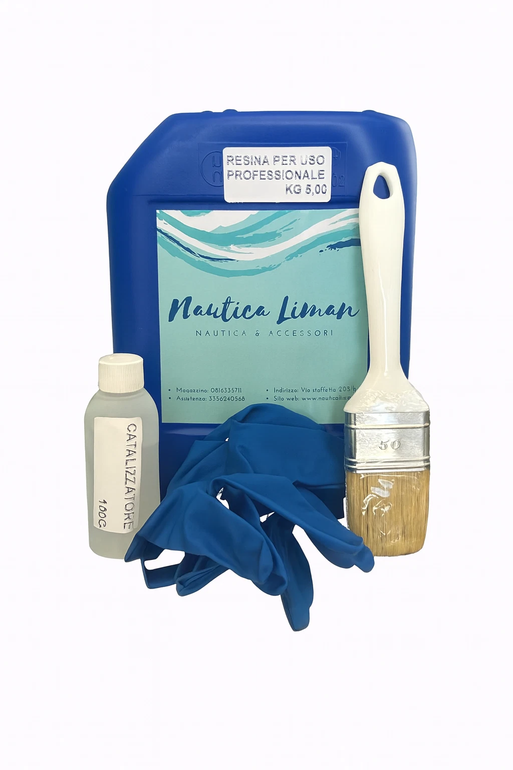 12000110 RESINA POLIESTERE PER BARCHE USO PROFESSIONALE 5 KG
